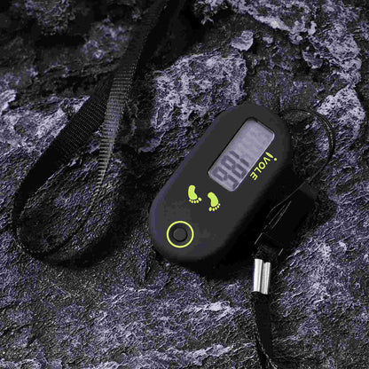 Digital Pedometer 3D Portable Step Counter Sports Supplies Running Single Function Electronic