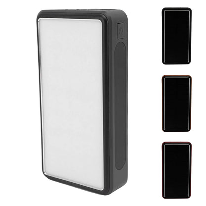 Solar Power Bank 50000mAh Aluminum Alloy USB Portable Charger Battery Pack with LED Light for Outdoor Camping Emergency