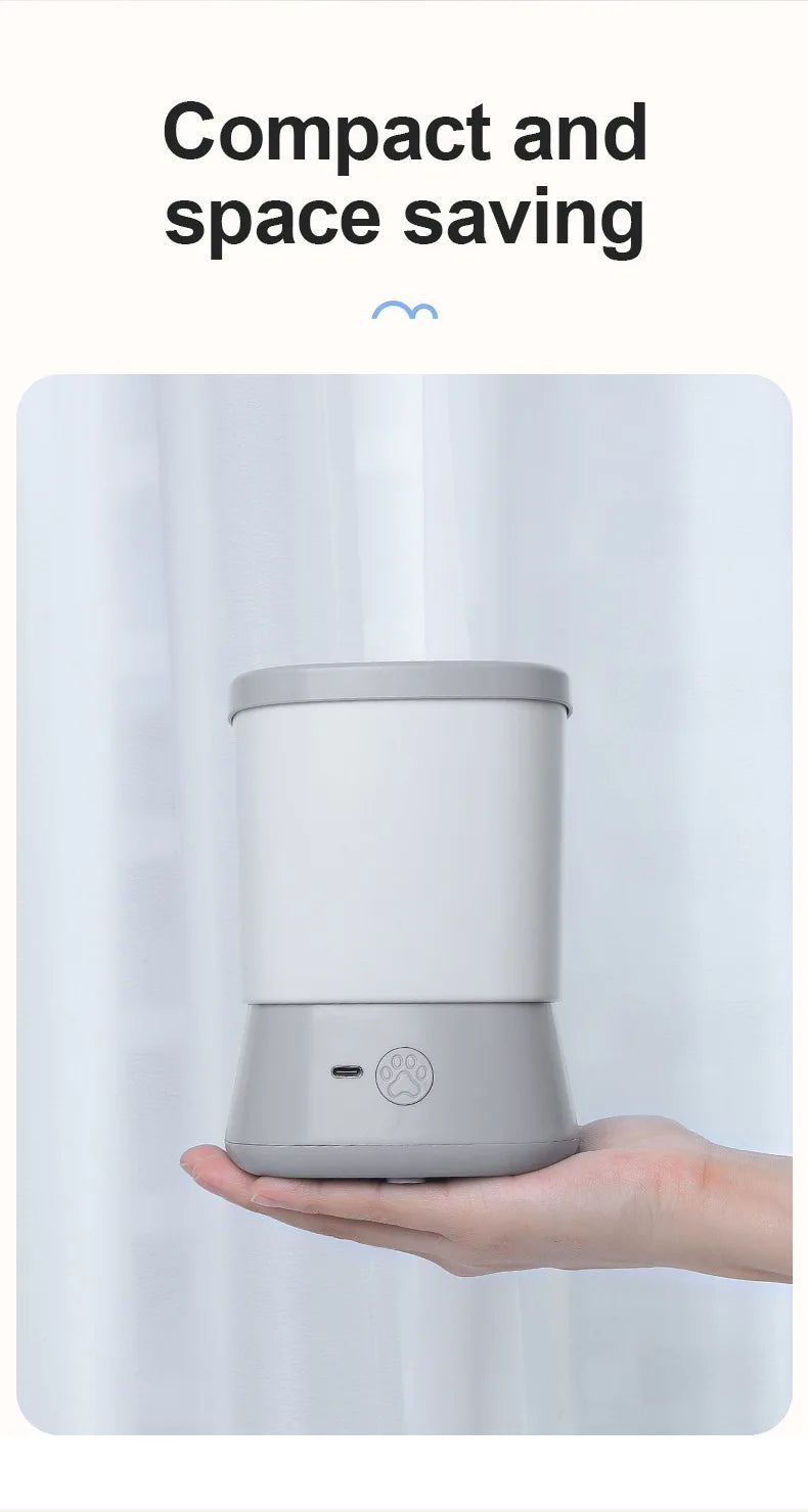 Automatic Pet Foot Washer Removable Electric Plastic Paw Cleaner Soft and Dense Bristles for Cleaning Cat Dog Paw Cleaner