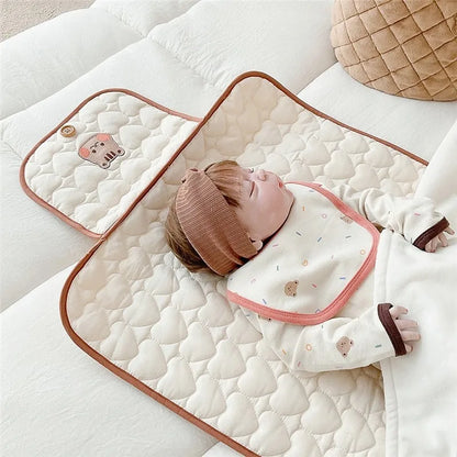 PANGDUBE Soft diaper changing pad foldable Newborn Diaper Pad Baby Changing Mat Portable Cute Nappy Mattress Baby Things