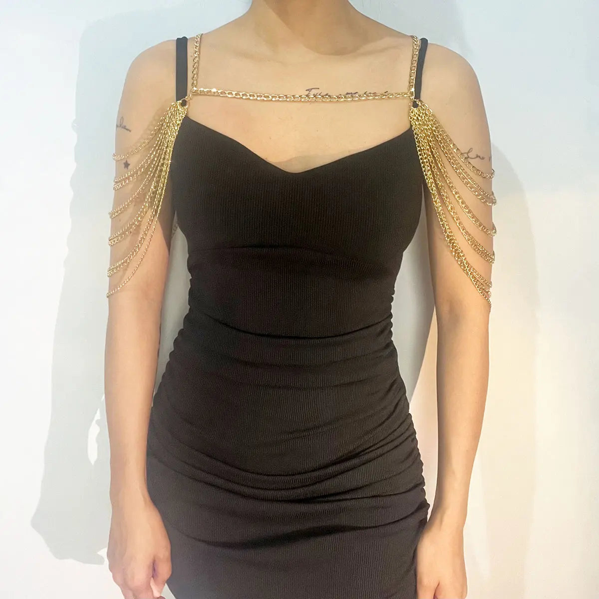sexy body jewelry For  Women Fashion Metal Aluminum Shoulder Chain Bras Dress Accessories Festive Gift
