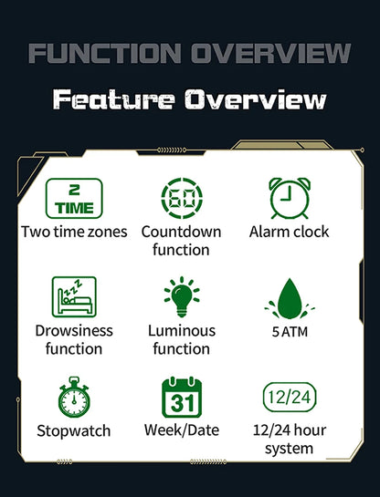 SANDA 2198 Single Monitor Male Student Electronic Watch Multifunctional Waterproof sports Student Electronic Watch 2025