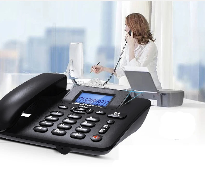 cordless Answering Machine 2.4G Corded Phone Handset  office home hotel Long Range Wireless Telephone 1- 4 handstes table phone