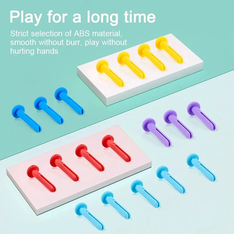 Educational Toys Nail Hammer Pile Driving Platform Montessori Teaching Aids Early Education Children Concentration Training Toy