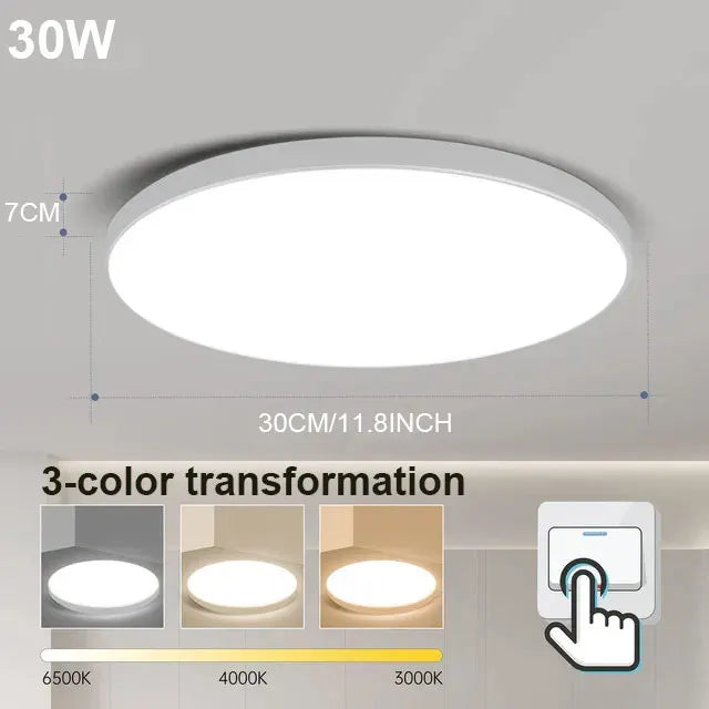 LED Ceiling Lamps Modern Ceil Light 18/30/40/72W Led 220V Ceiling Lights Round Living Room Bedroom Indoor Kitchen Lighting Lamp