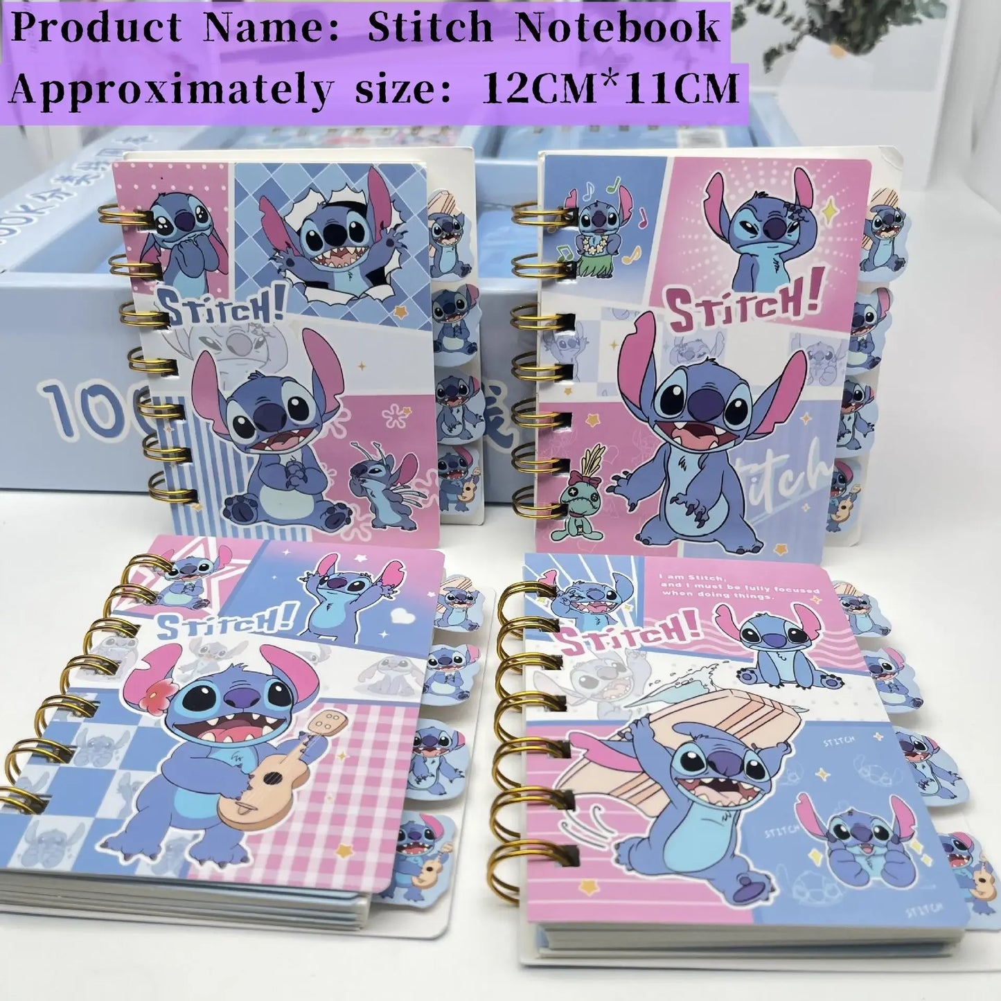 New Stitch Notebook Cute Anime Cartoon School Supplies Portable Diary Fashion Office Supplies Coil Book Children Holiday Gift