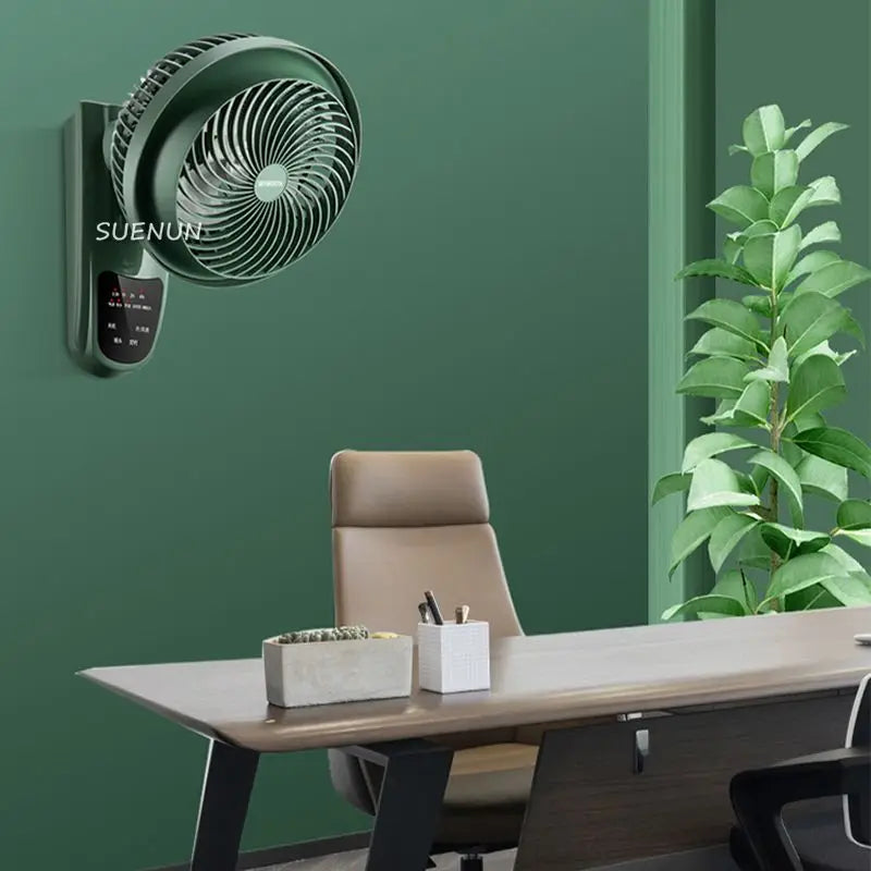 Air circulating wall fan Wall mounted household wall mounted electric fan Kitchen Toilet Non perforated wall electric fan Remote
