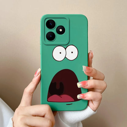 Case For Realme Note 50 Flower Painted Upgrade Lens Protection Soft Back Cover Model RMX3834 Liquid Silicone Phone Protectors