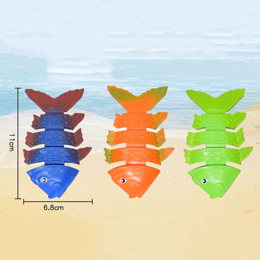 3pcs Children Pool Throwing Underwater Training Kids Diving Game Play Water Toys