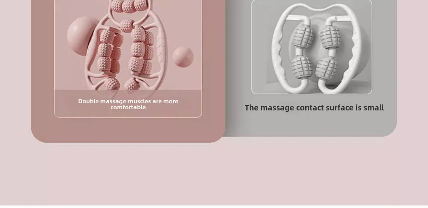 18 Rounds Massage Roller of Circular Leg Slimming Leg Massager Muscle Stretching Equipment Circular Leg Clamp