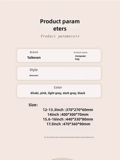 Laptop Bag case 13.3 14 15.6 17.3 inch Waterproof Notebook Bag for Macbook Air Pro 13 15 Computer Shoulder Handbag Briefcase Bag