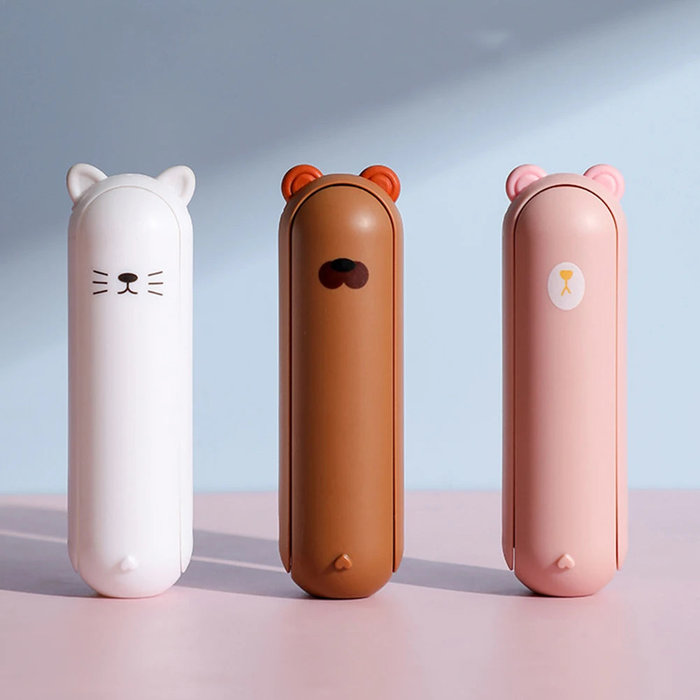 Cartoon Foldable Lint Remover Portable Handheld Lint Roller Clothes Hair Lint Sticking Brush