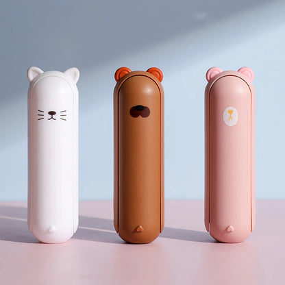 Cartoon Foldable Lint Remover Portable Handheld Lint Roller Clothes Hair Lint Sticking Brush