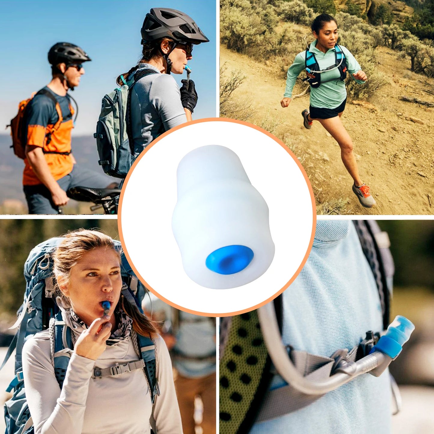 (2pcs/5pcs)Replace Bite Valve Nozzles Compatible with Osprey,Salomon&Hydrapak Hydration Reservoirs - BPA-Free,Silicone Sheaths
