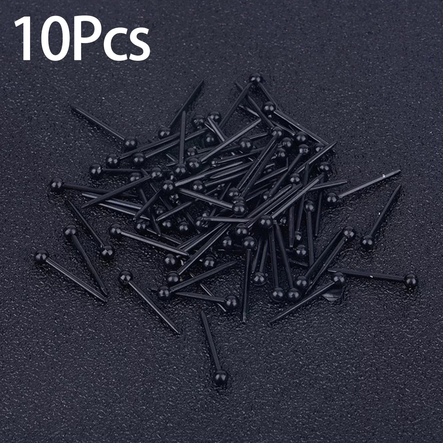10 Pieces/set Women Vintage Transparent Ear Needle Mini Invisible Earring Small Ear Ring Earring Jewelry