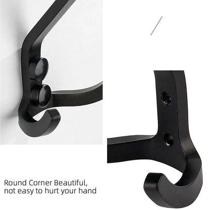 Wall Hook Towel Hanger Clothes Coat Hook Bedroom Robe Hook Livingroom Bathroom Kitchen Hanging Bag Key Hat Metal Hooks