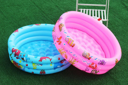 Reusable Inflatable Swimming Pool Double Layer Garden Portable Thickened For Kids Water Toys Party Round Indoor Outdoor Paddling