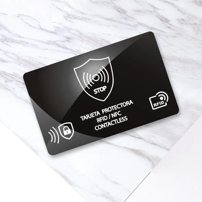 5Pcs RFID Blocking Card One Card Protects Entire Wallet Portable Credit Card Protector Ultra Thin for Passport Case Purse