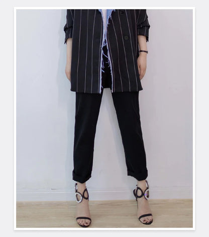 2024 New Dress Wedding Shoes with One Word Water Diamond Fine Heel Roman Women's Sandals