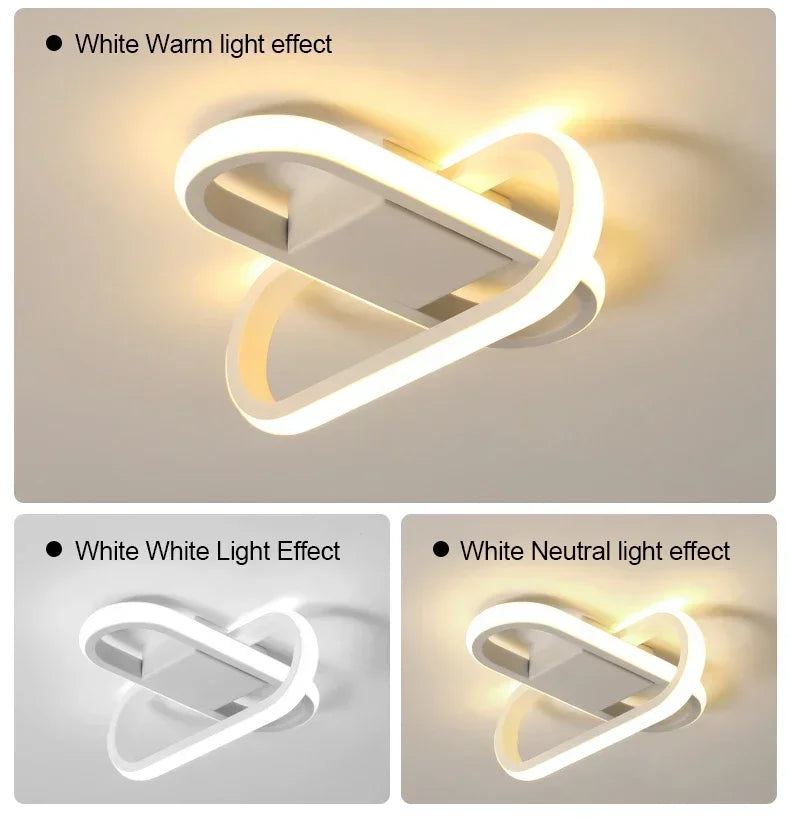 LED Strip Aisle Ceiling Lights Modern Minimalist Living Room Lamps For Balcony Entrance Staircase Home lighting Led 3 color