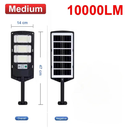 100000LM Solar Light Commercial LED Outdoor Dusk To Dawn Solar Street Light Road Area Lamp Waterproof Backyard Security Lighting