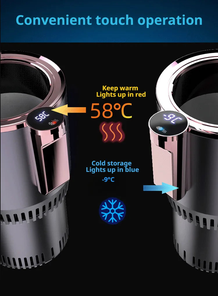 Car Hot Cold Cup Smart Quick Cooling Cup Warm Milk Cup Car Heater Car Hot Cold Cup Heater