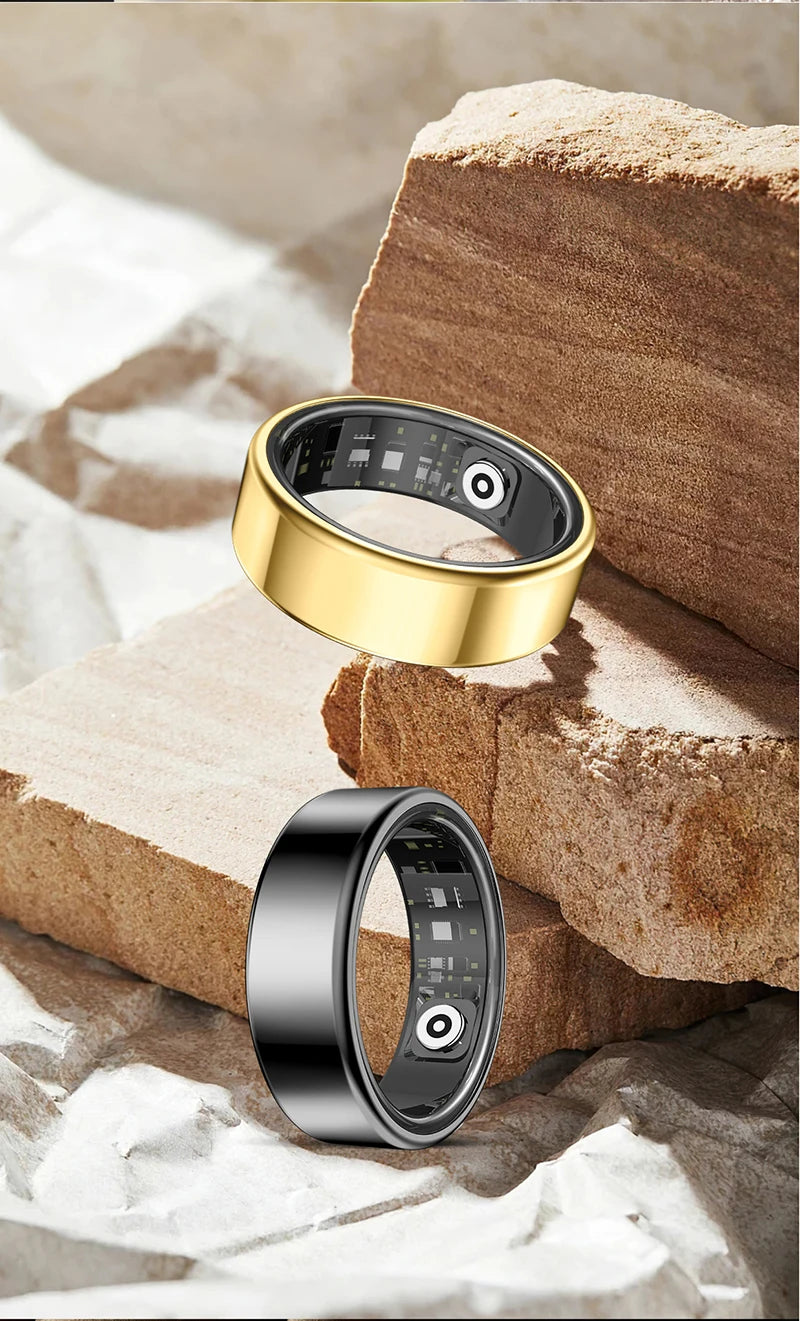 Smart Ring For Women Men Health Tracker Heart Rate Blood Oxygen Monitor Multi Sports Sleep Fitness 5ATM Waterproof Smartring