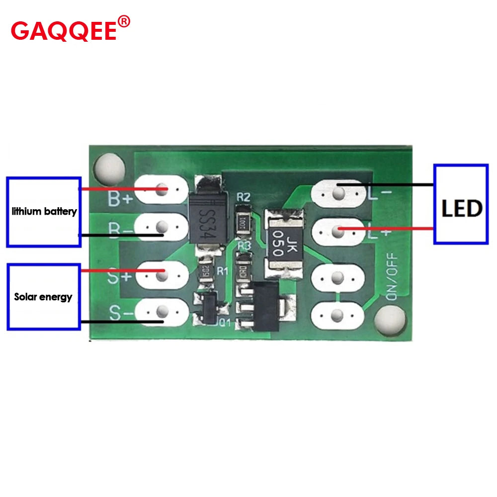 Solar Battery Charger Boards Controller Charging Motherboard Street Light Switch Circuit Board Lithium Battery Charging Module