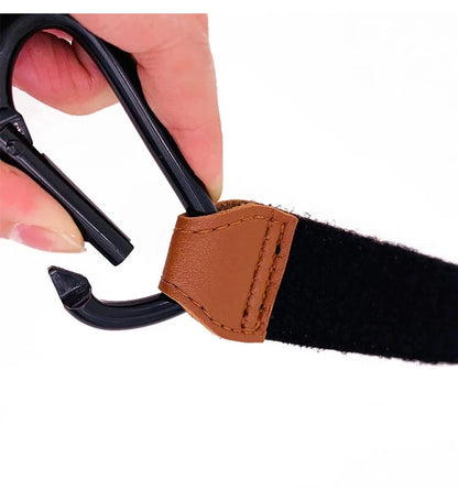 1PCS Baby Stroller Hook PU Leather Adjustable Pram Hook Cart Organizer Diaper Bag Hanger Children Boy Girl Travel Accessories