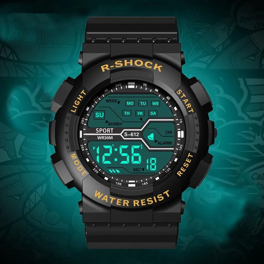 Multi-function electronic watch electronic outdoor luminous waterproof LED electronic watch