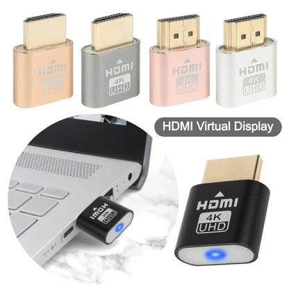 New 4K TV Streaming Device with Lights Dummy Plug Streaming Media Player HDMI-compatible Virtualizer