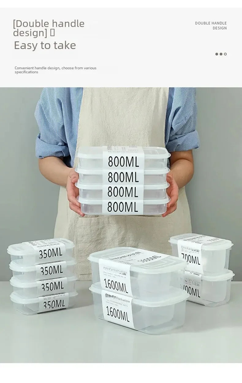 Modern Simple Style Portable Fridge Classification Preservation Box Meat Box Cold Storage Bento Onion Garlic Sub-box