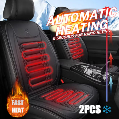 12-24v Heated Car Seat Cover 30' Fast Car Seat Heater Cloth/Flannel Heated Cars Seat Protector 25W Seat Heating Cover Car Seat