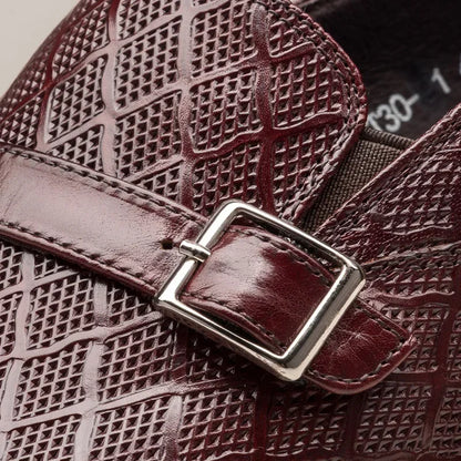 Fashionable Classic Men Formal Shoes Buckle Patent Leather Shoes Small Square Toe Slip-on Formal Party Shoes Men Wedding Shoes