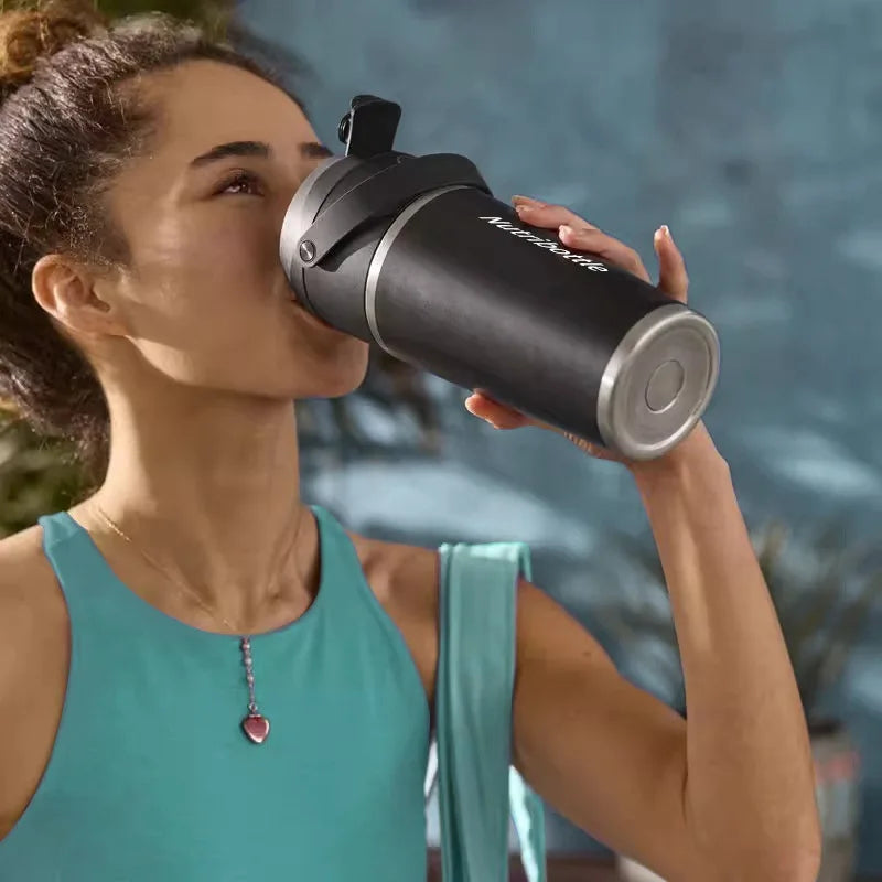 Portable Home Blender, Electric Cordless Juicer, Thermos Cup, Multifunctional Charging Wall Breaker.