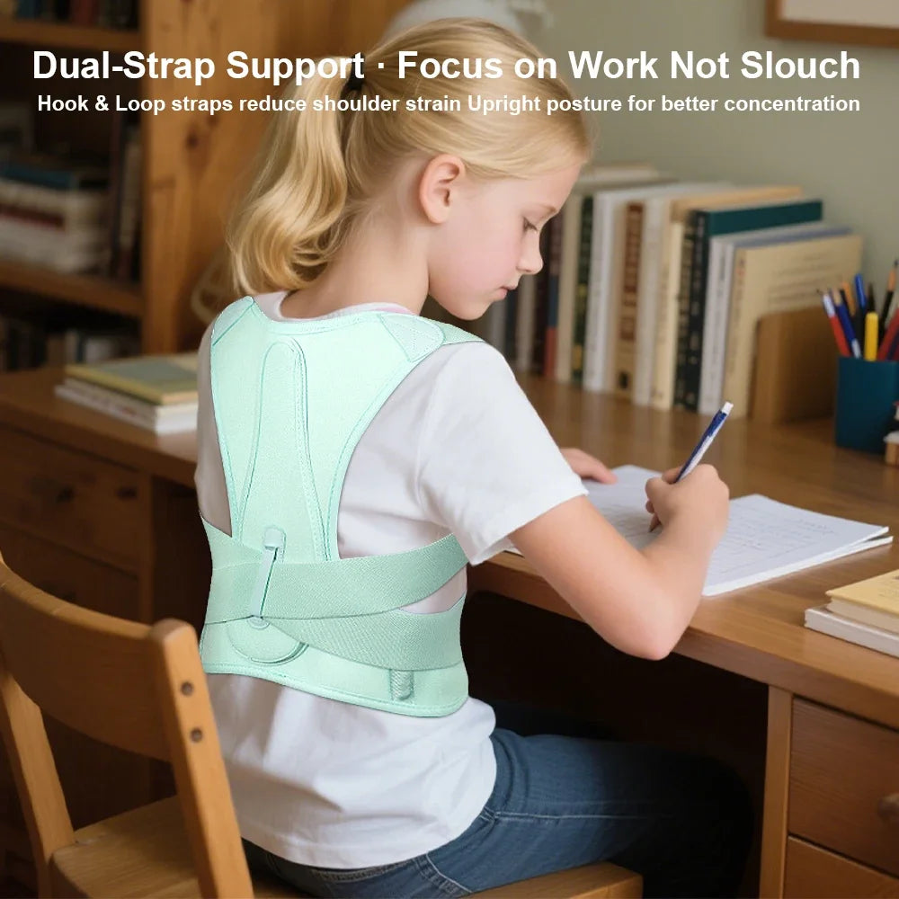 Posture Corrector for Kids,Upper Back Posture Brace for Teenagers Back Straightener Support Under Clothes Spinal Support