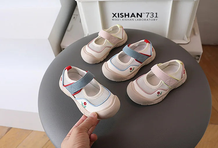Kids mesh sneaker Anti-slip Sandal Toddler Boy Sports Shoe Girl Children Breathable Beach Sandal Soft Bottom sports casual Shoes