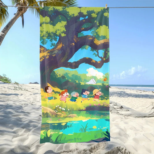 Themed Beach Towels: Colorful, Fun, and Perfect for Summer Fun! Suitable for towels, bath towels, beach towels