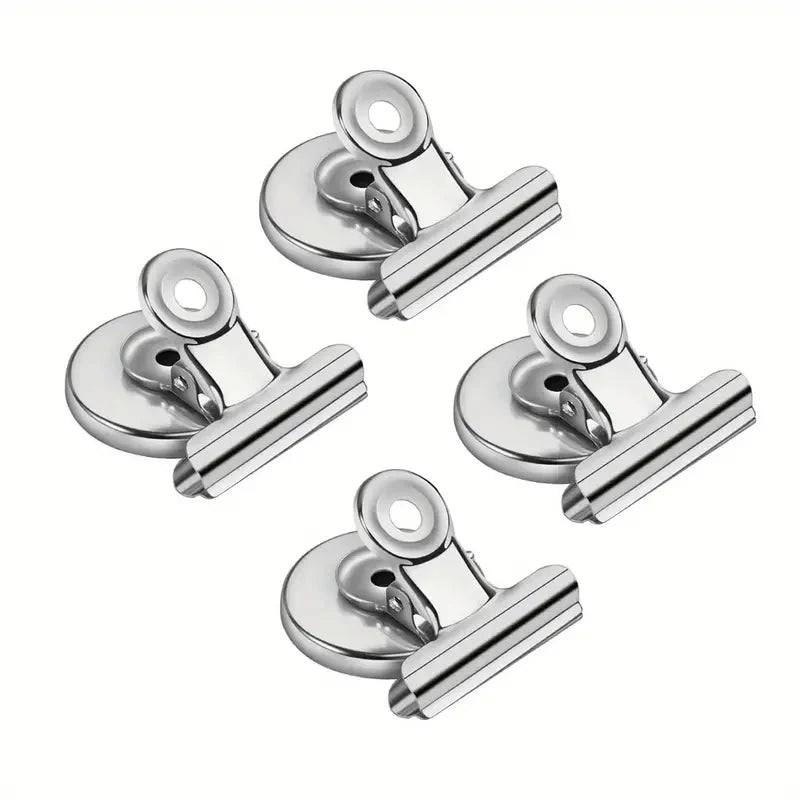 4/8Pcs Strong Grip Magnetic Fridge Clips Heavy Duty Refrigerator Magnets Clips for Whiteboard, Office, Locker and Photo Displays