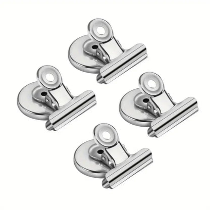 4/8Pcs Strong Grip Magnetic Fridge Clips Heavy Duty Refrigerator Magnets Clips for Whiteboard, Office, Locker and Photo Displays