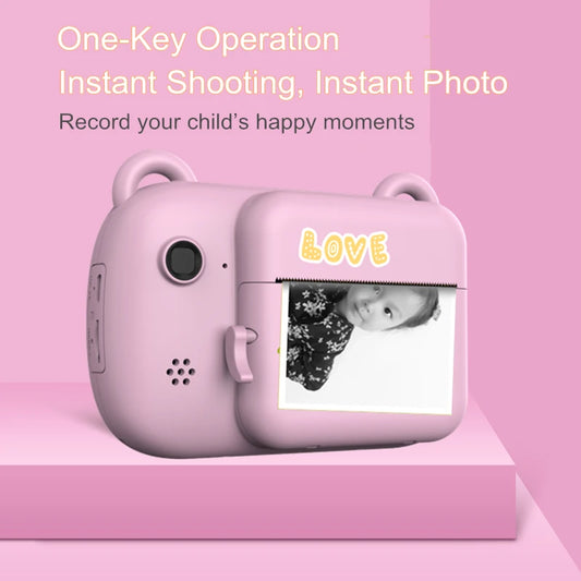Digital Children Camera Dual Camera Instant Printing Camera Kids Wireless Digital Camera Inkless Instant Photo Printing Camera