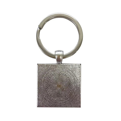 Customized square keychain