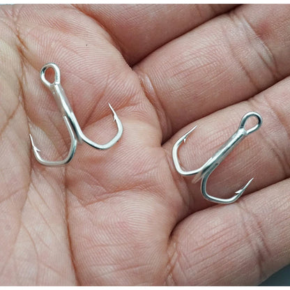 Savage Hook, Three-piece Hook, Sharp Three-cornered Hook, Lure Hook With Barbs, Fishing Hook, Reinforced Lure Hook