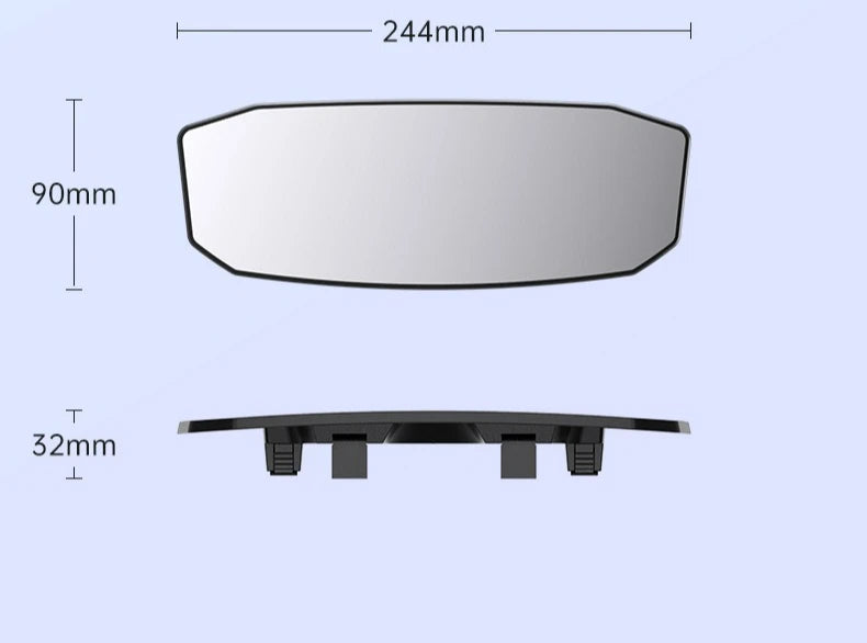 Shunwei car wide field rearview mirror reflector car reversing mirror borderless wide-angle curved mirror baby mirror