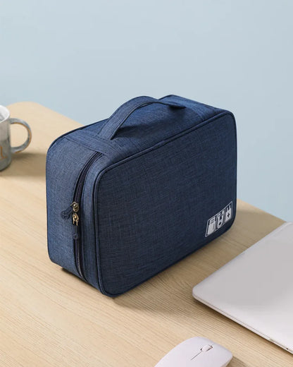 Travel Electronic Digital Storage Bag, Multifunctional High-capacity Earphones, Data Cable Protective Case, Dust Bag Travel Elec