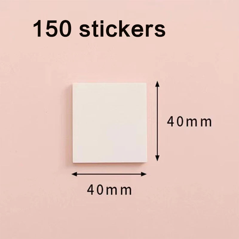 50/100 Sheets Sticky notes Reusable Transparent sticky notes Waterproof note paper for School office stationery Bookmark Marker