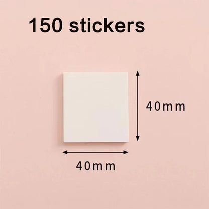 50/100 Sheets Sticky notes Reusable Transparent sticky notes Waterproof note paper for School office stationery Bookmark Marker