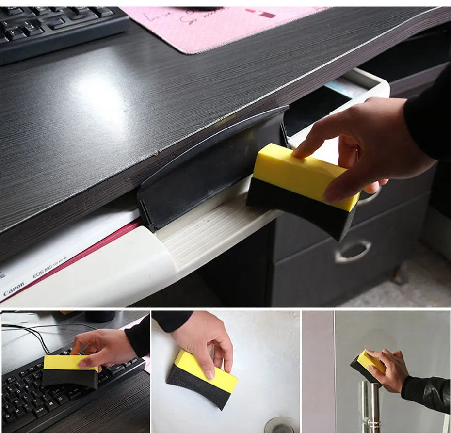 5/10pcs Auto Cleaning Sponge Brush Set for Car Wheel Tire Wash Wipe Water Suction Sponge Pad Wax Polishing Tyre Brushes Tools