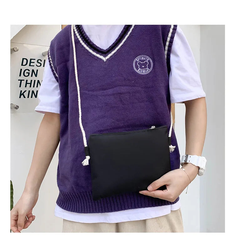 New Large-Capacity Primary School Junior High School Students Shoulders Backpack High School Five Sets of Multi-Compartment Fash