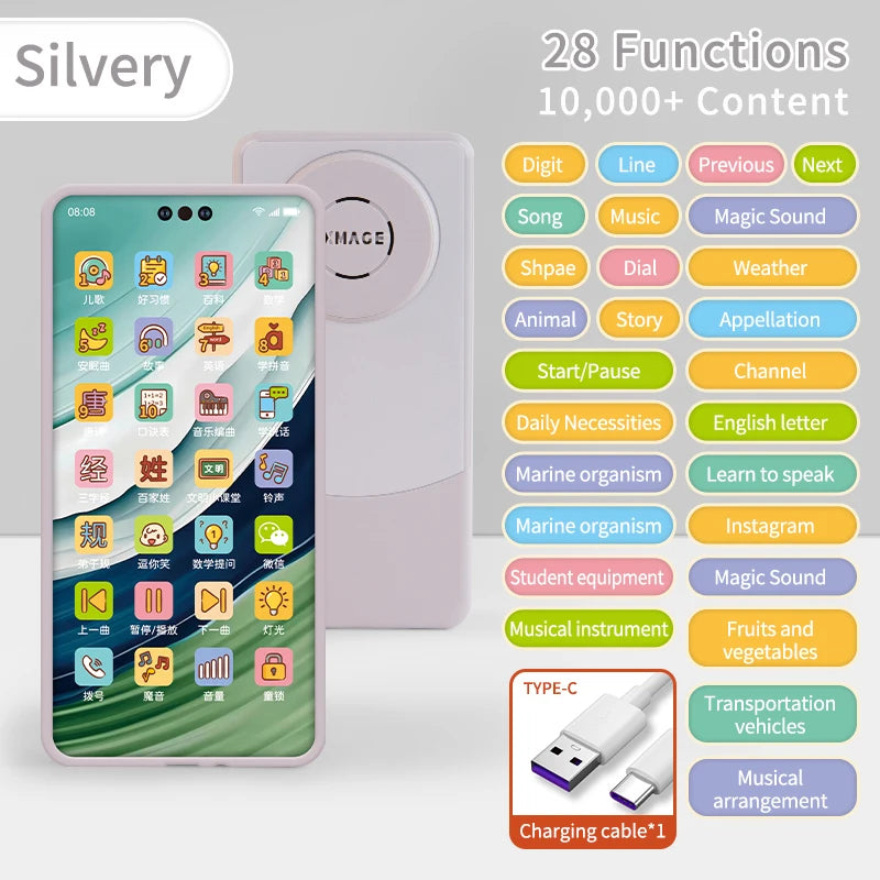 Children Toys Cell Phone Baby Early Education Story Mobile Phone Toys Study English Toys Corpuscle Audio Book Music Toys Gifts